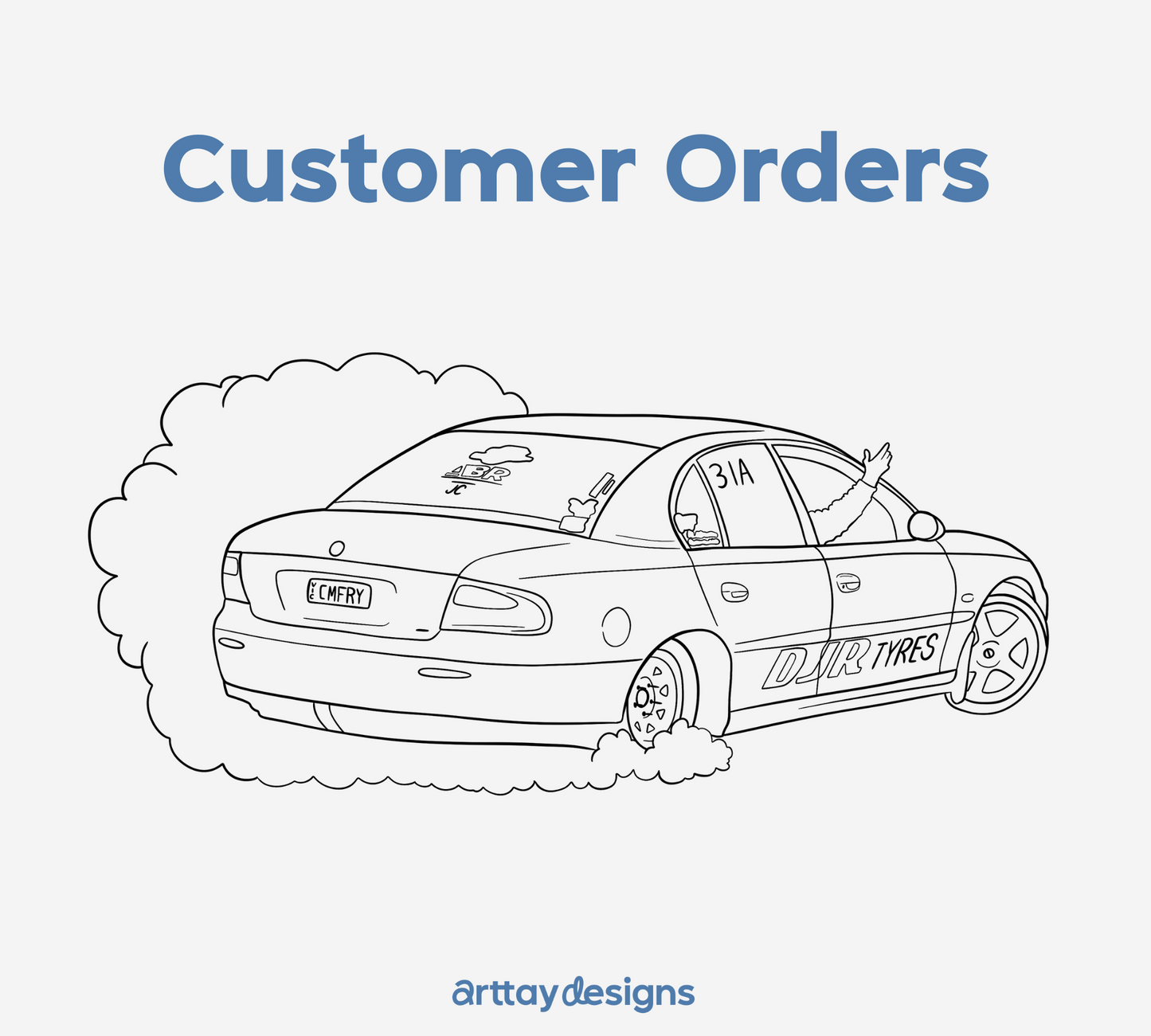 Custom Car Drawing