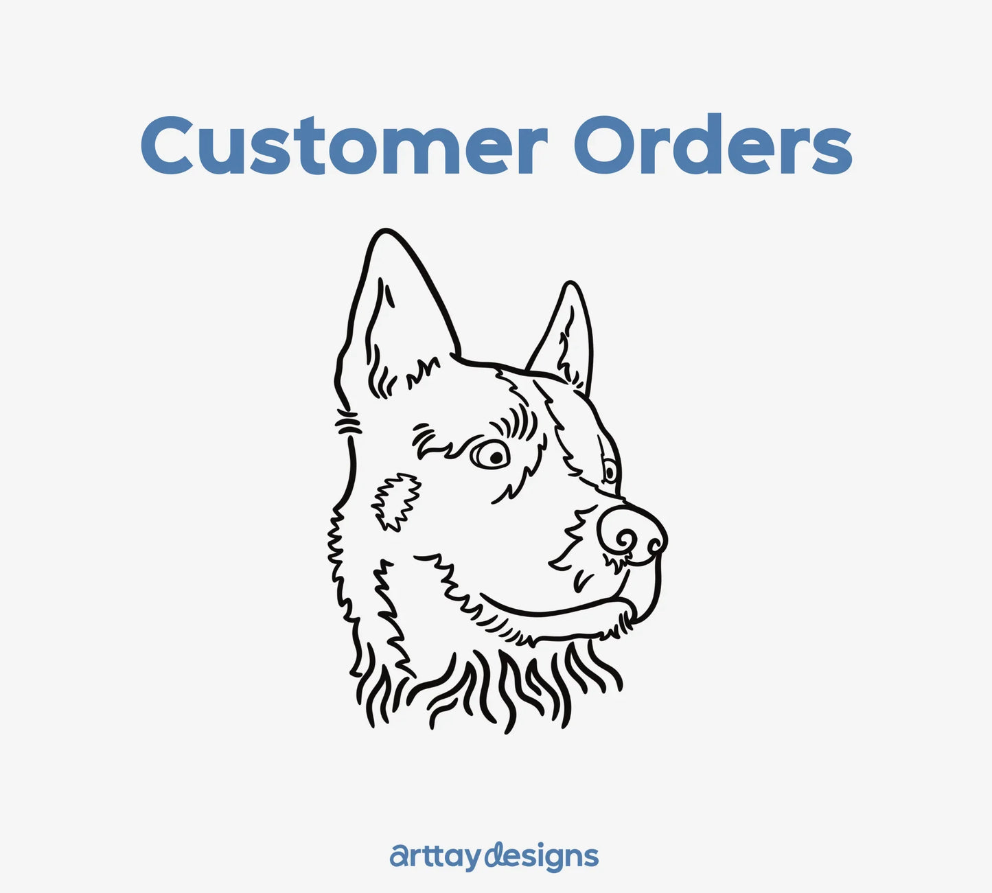 Custom Pet Portrait - Arttay Designs