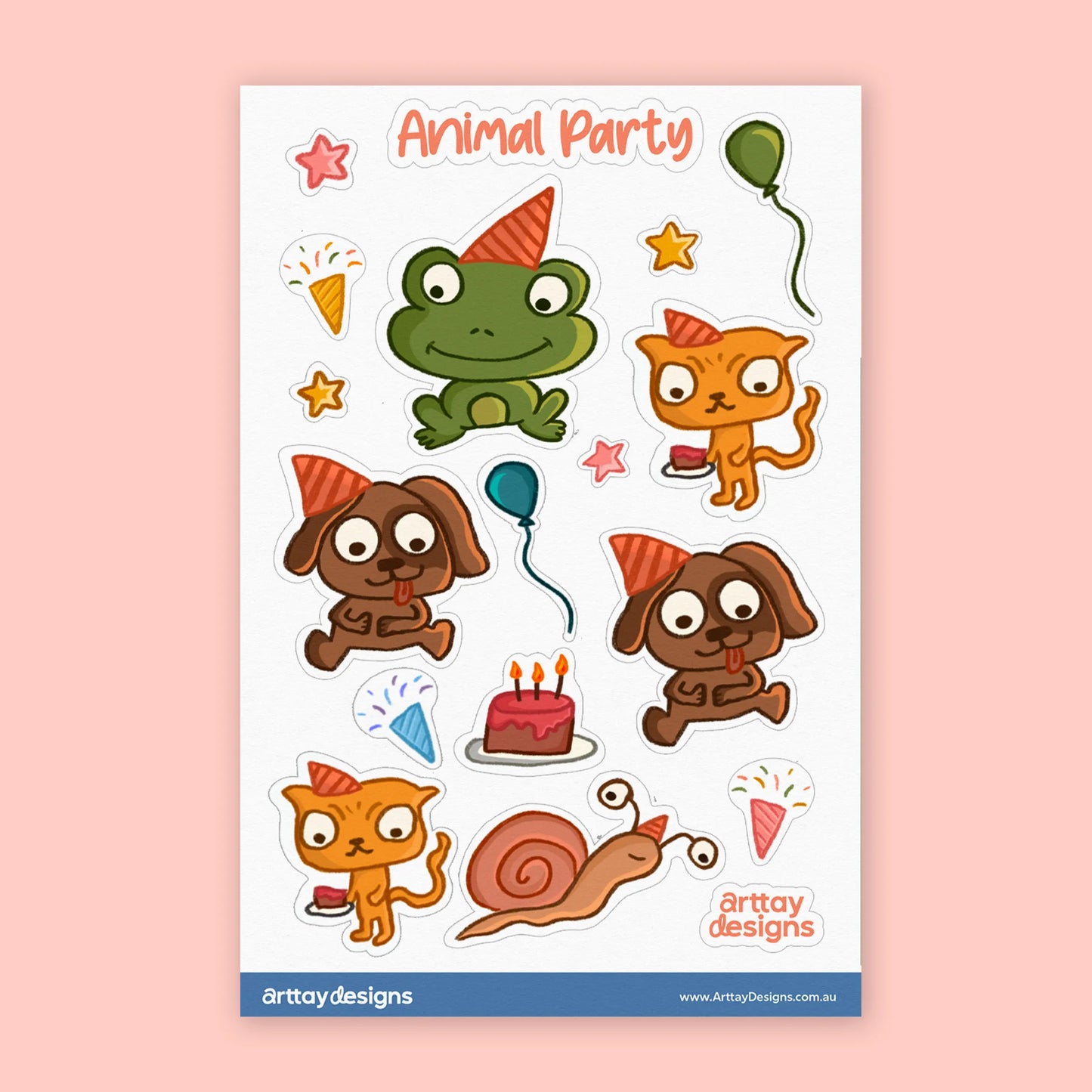 Animal Sticker Sheet Bundle