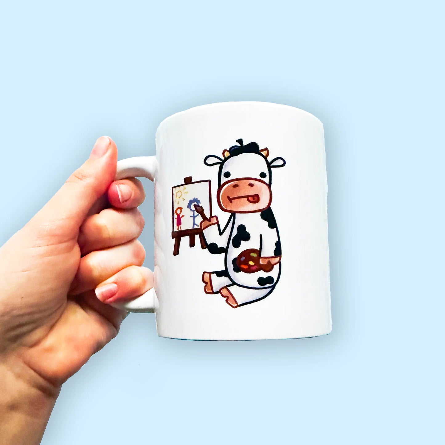Artist Cow Coffee Mug