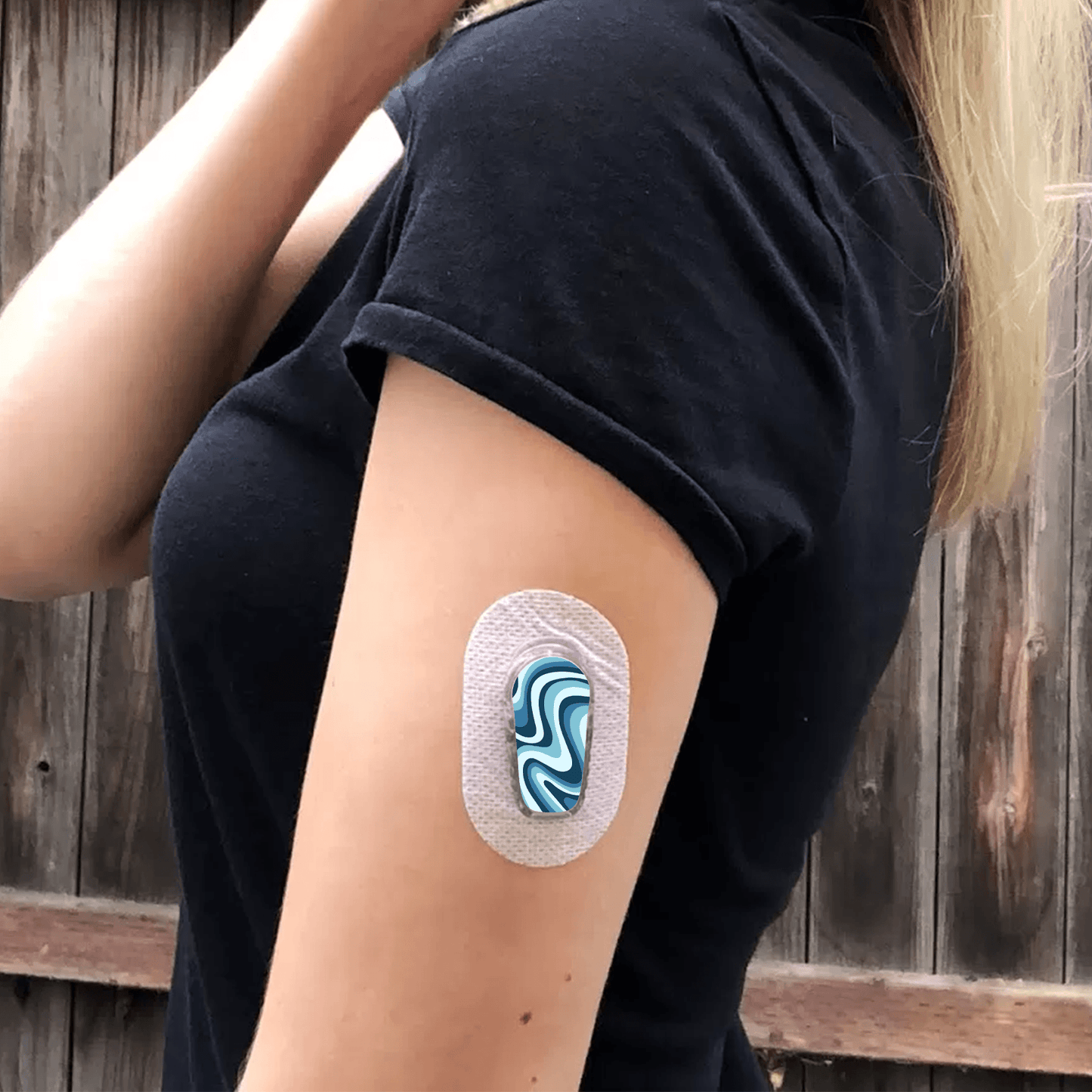 Blue Waves Dexcom G6 Transmitter Stickers - 6 Pack - Arttay Designs