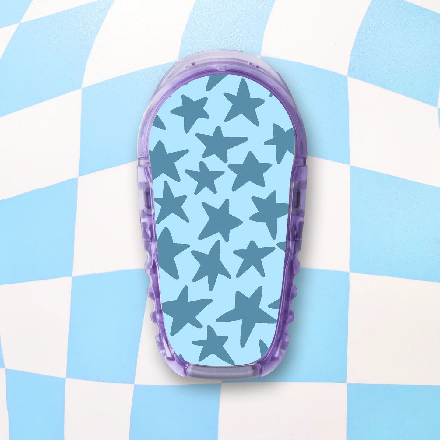 Blue Stars Diabetes Device Stickers