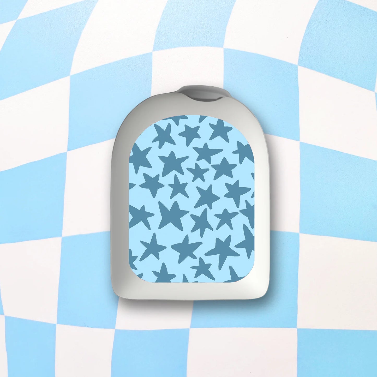 Blue Stars Diabetes Device Stickers