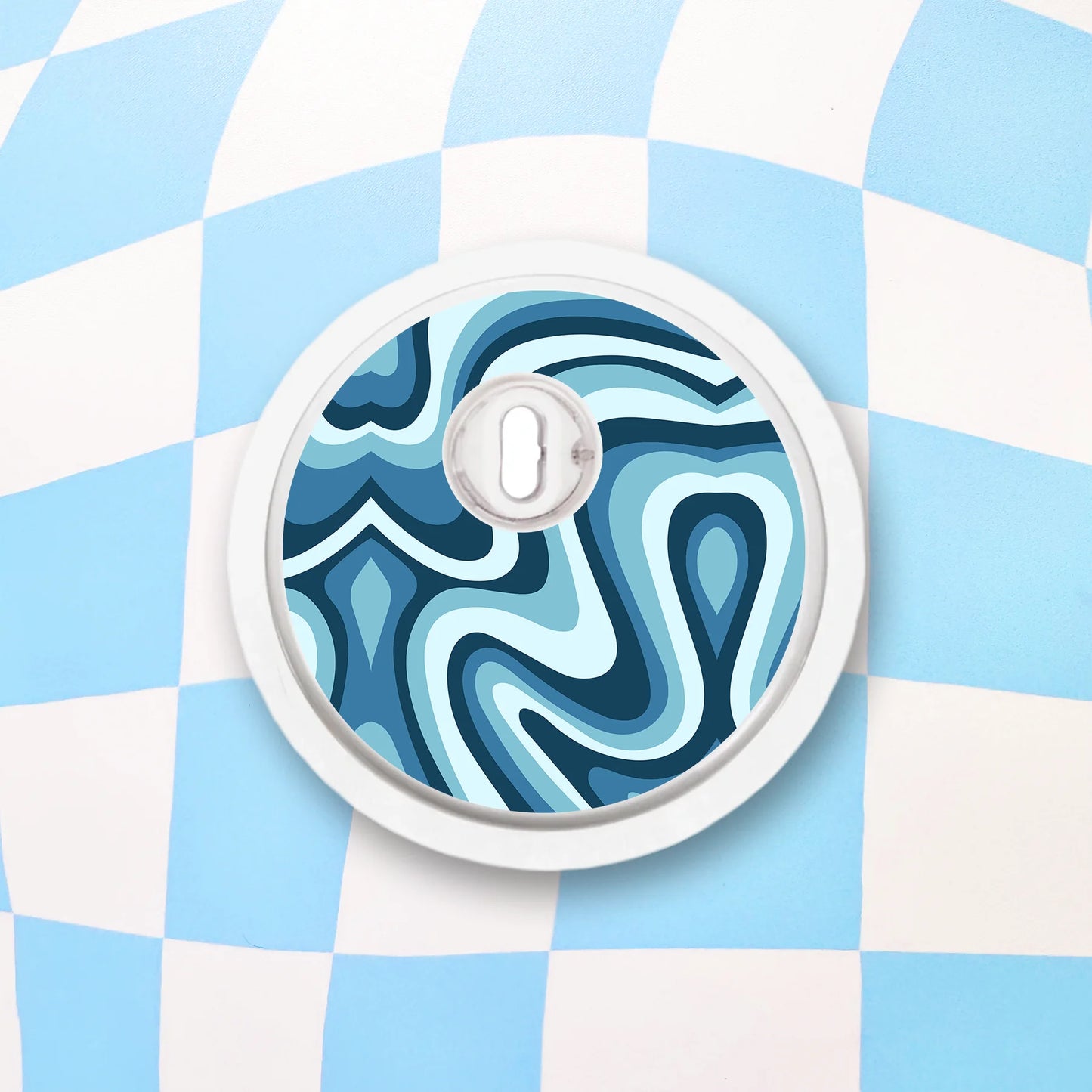 Blue Waves Diabetes Device Stickers