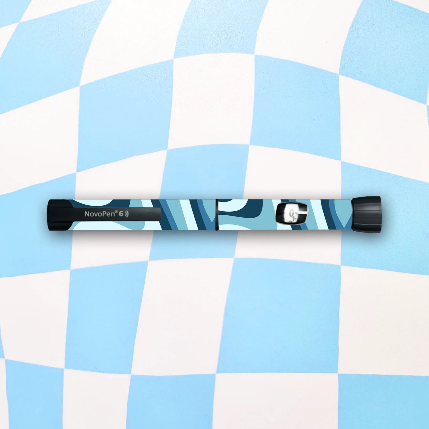 Blue Waves Diabetes Device Stickers