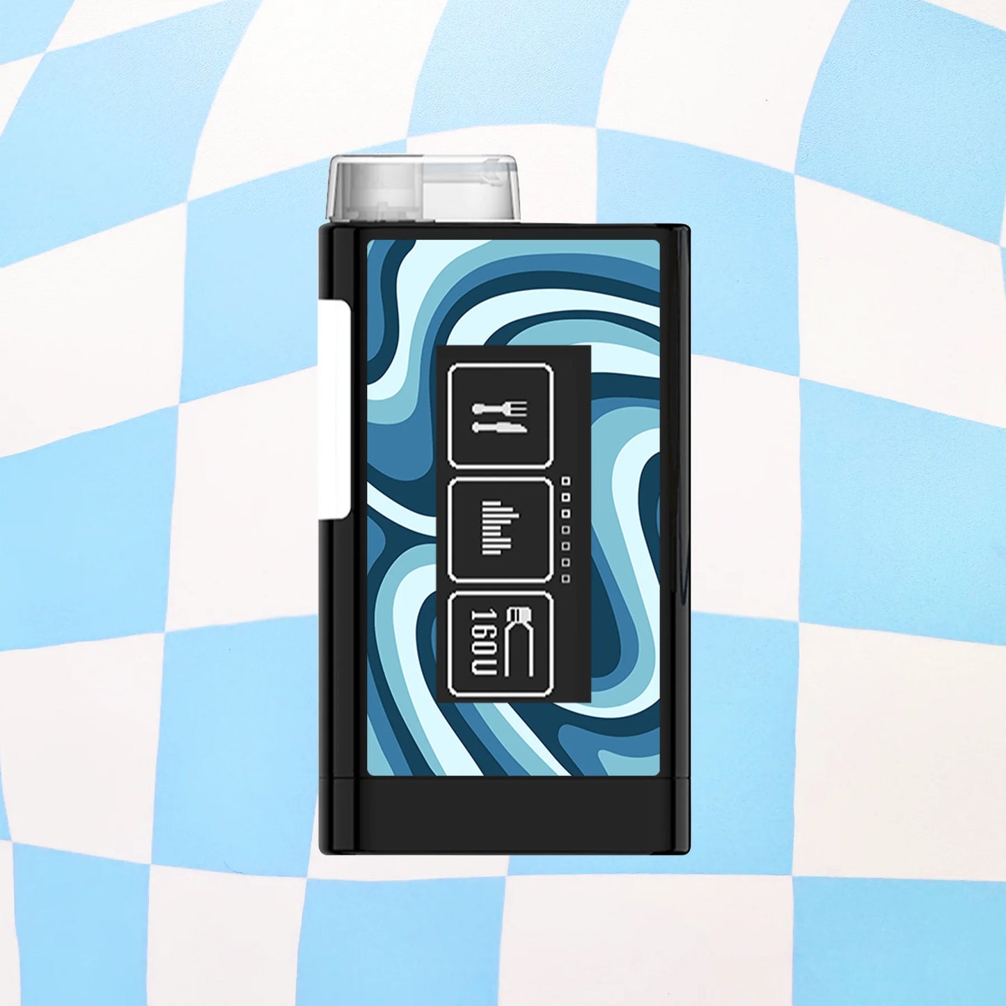 Blue Waves Diabetes Device Stickers