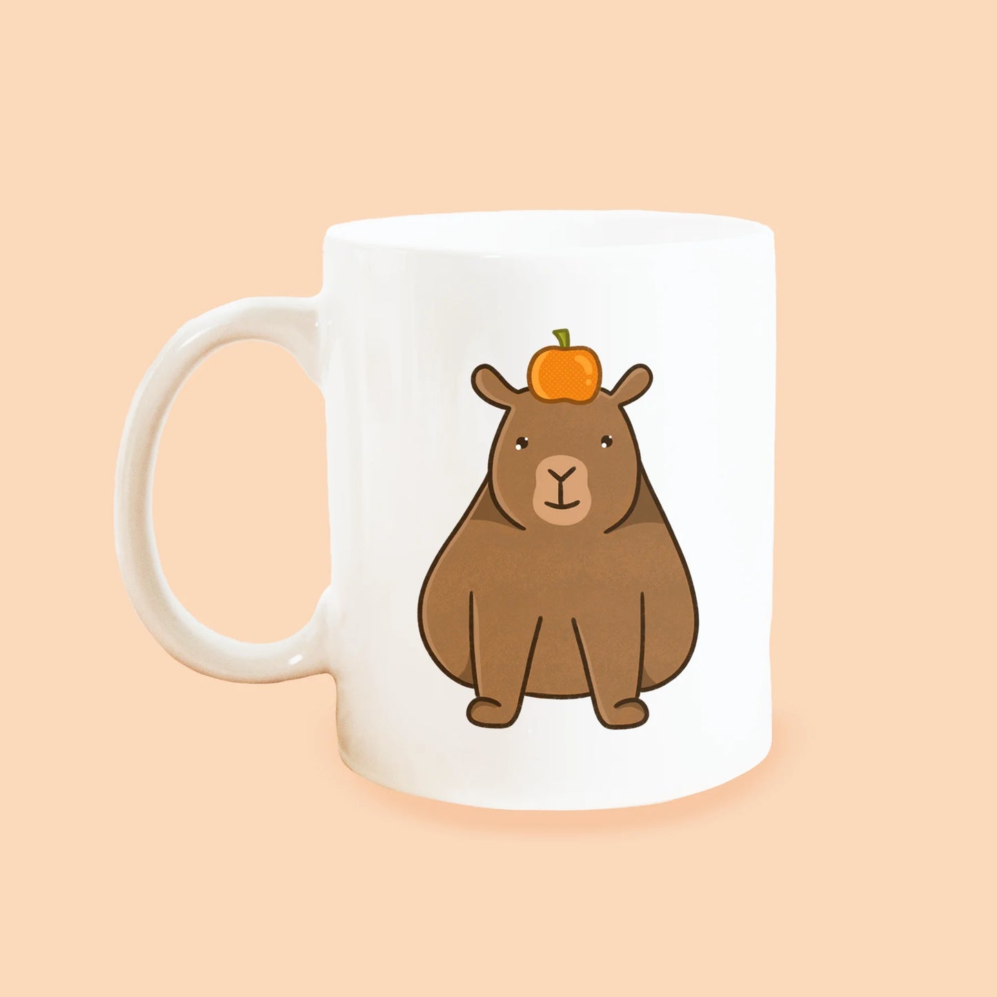 Capybara with Orange Coffee Mug