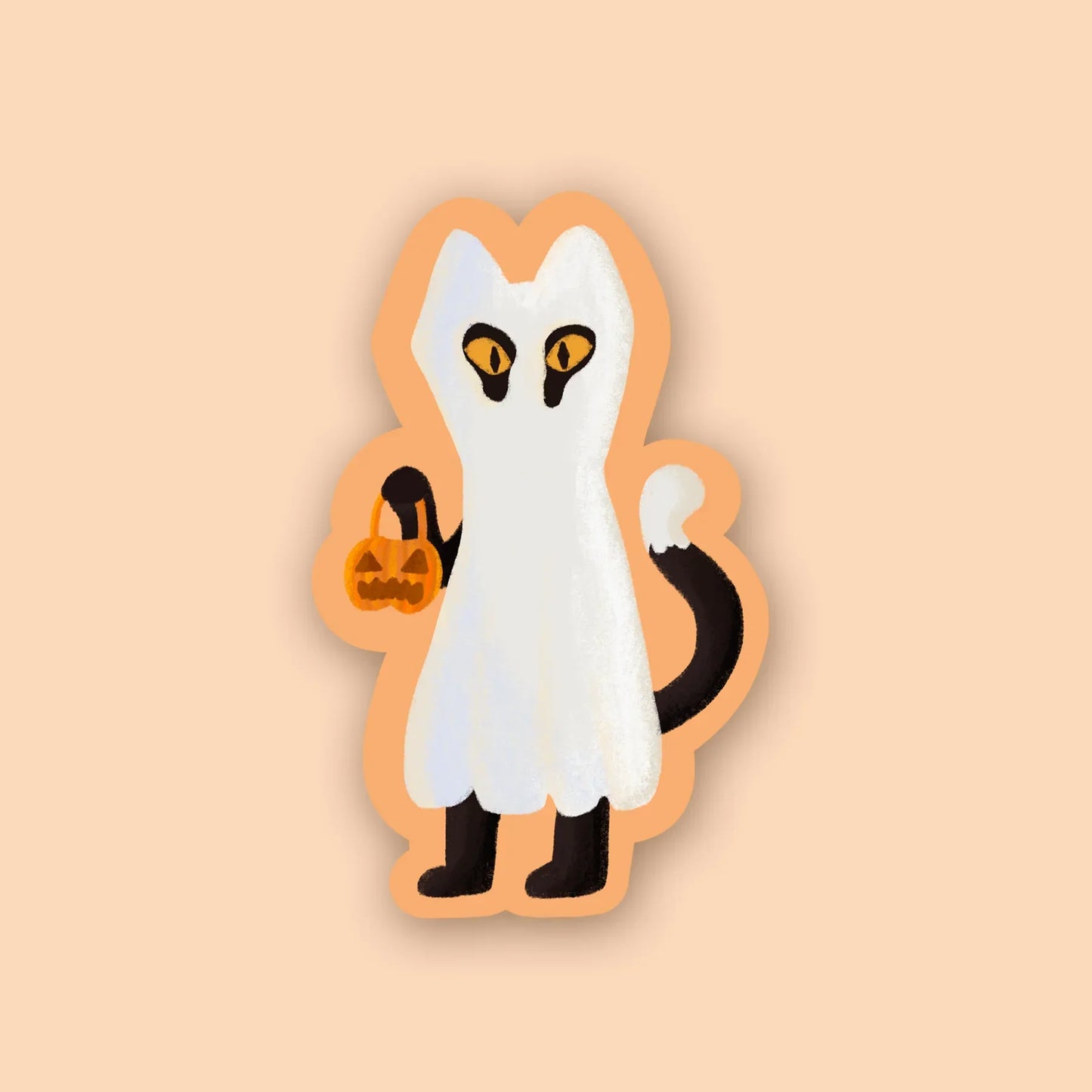 Ghost Kitty Sticker