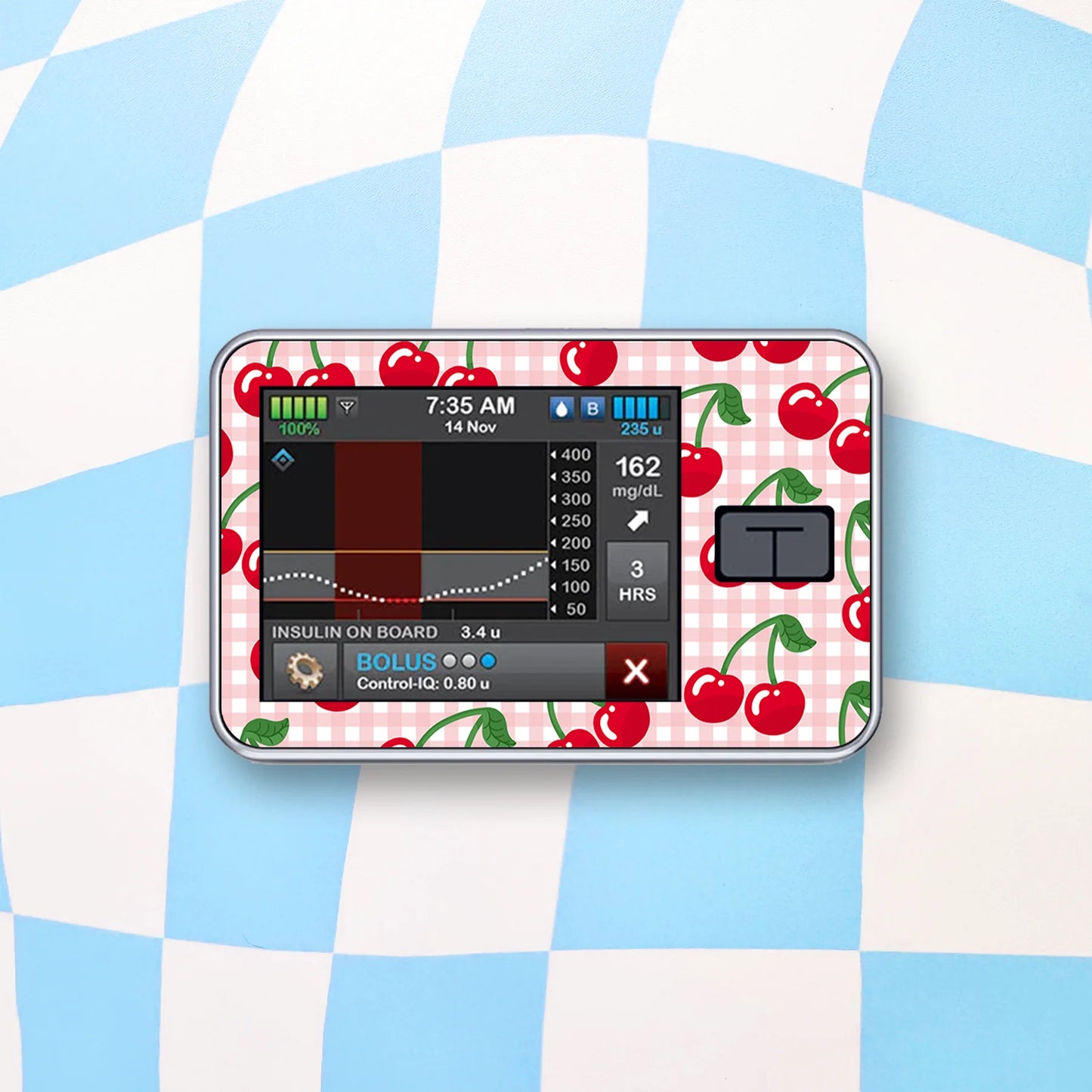 Cherries Diabetes Device Stickers
