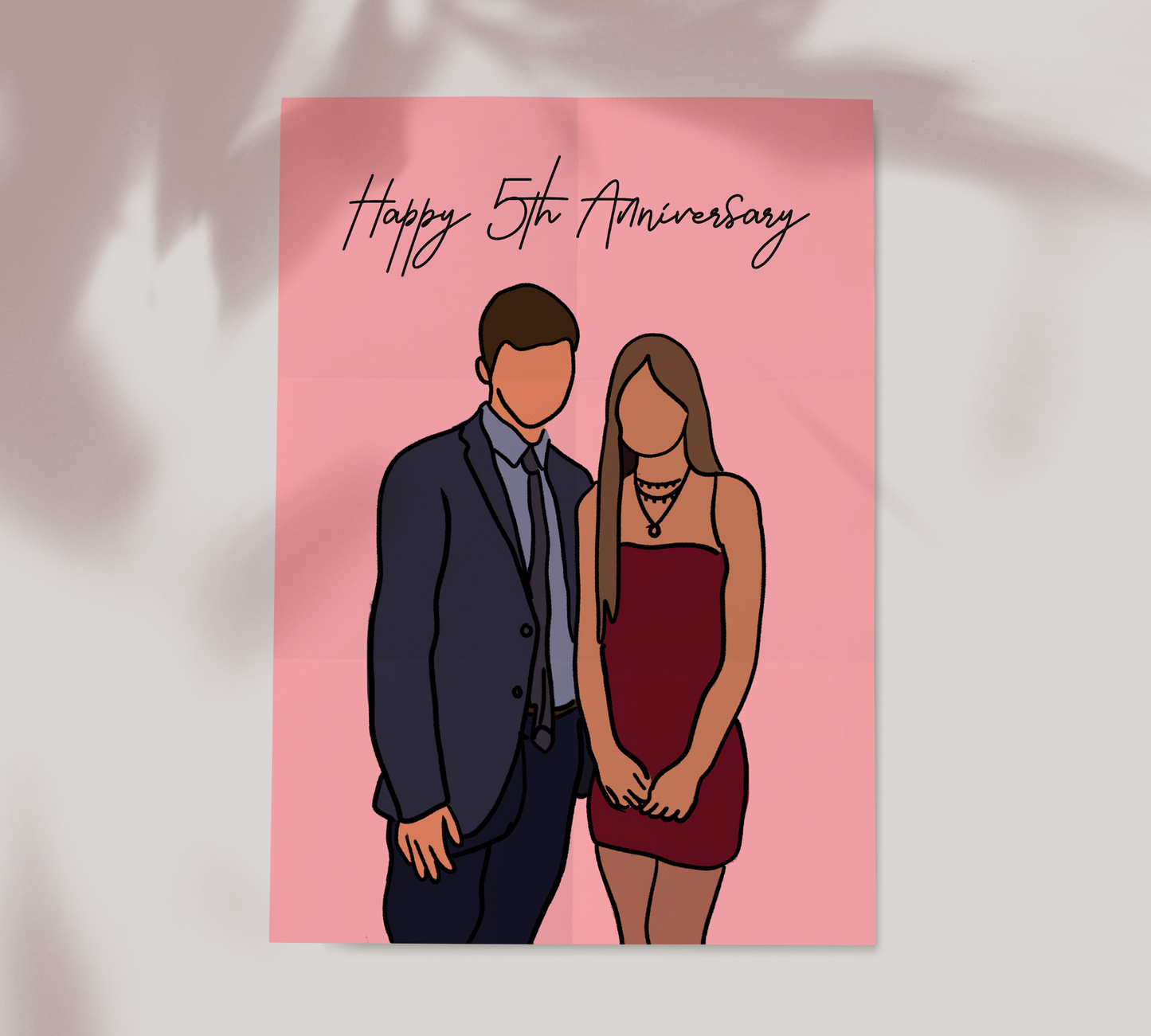 Custom Faceless Couples Portrait