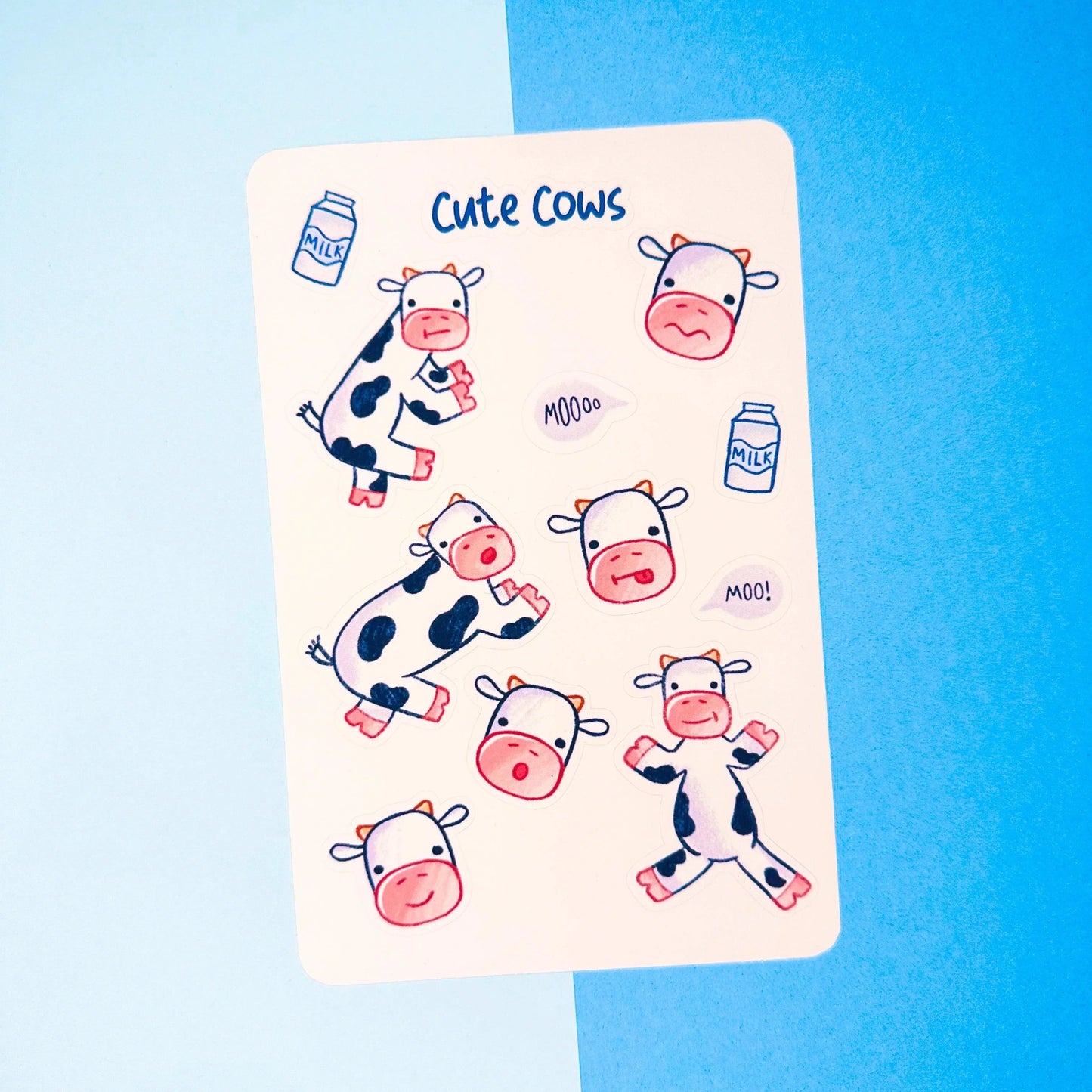 Cows Sticker Sheet - Arttay Designs