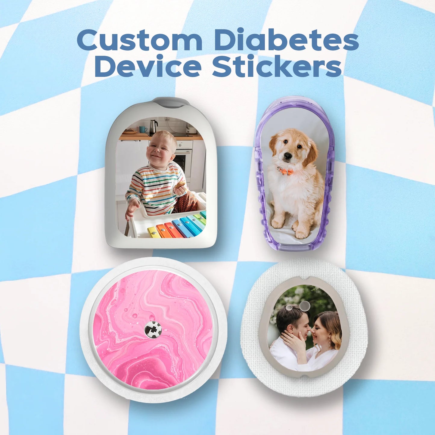 Custom Diabetes Device Stickers