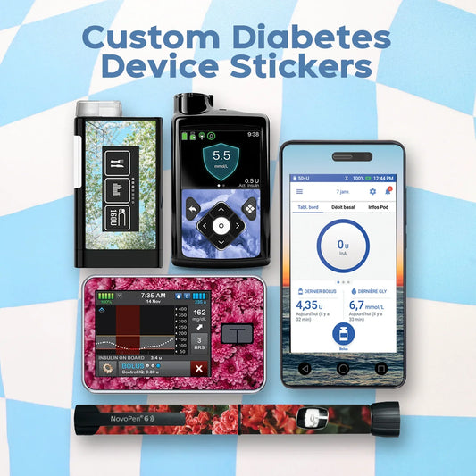 Custom Diabetes Device Stickers