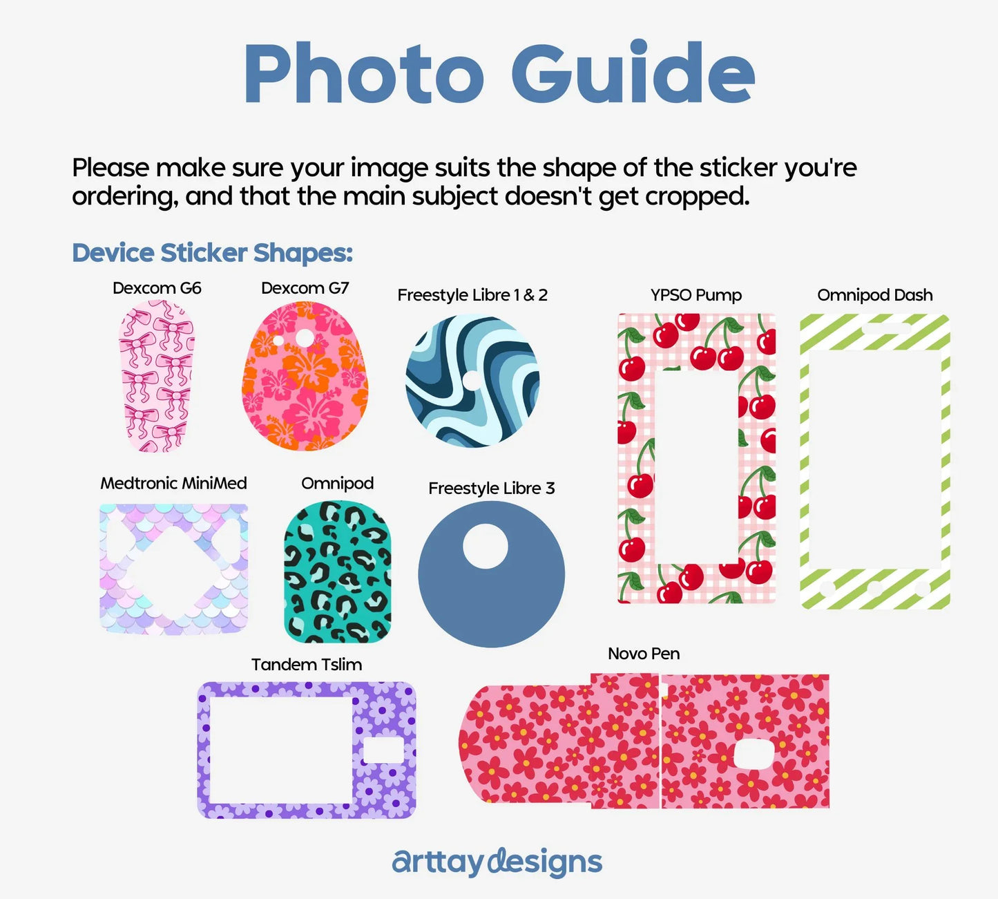 Custom Diabetes Device Stickers