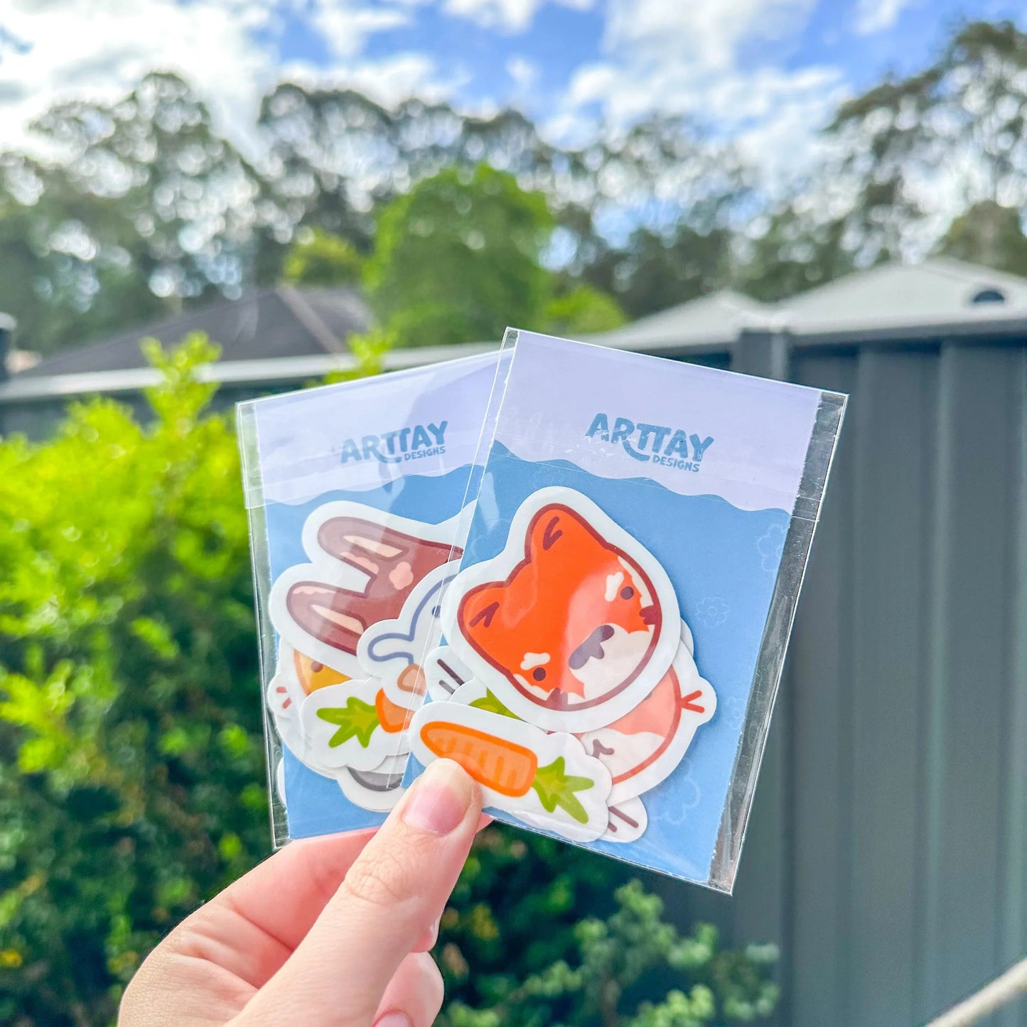 Cute Animal Sticker Set - Arttay Designs