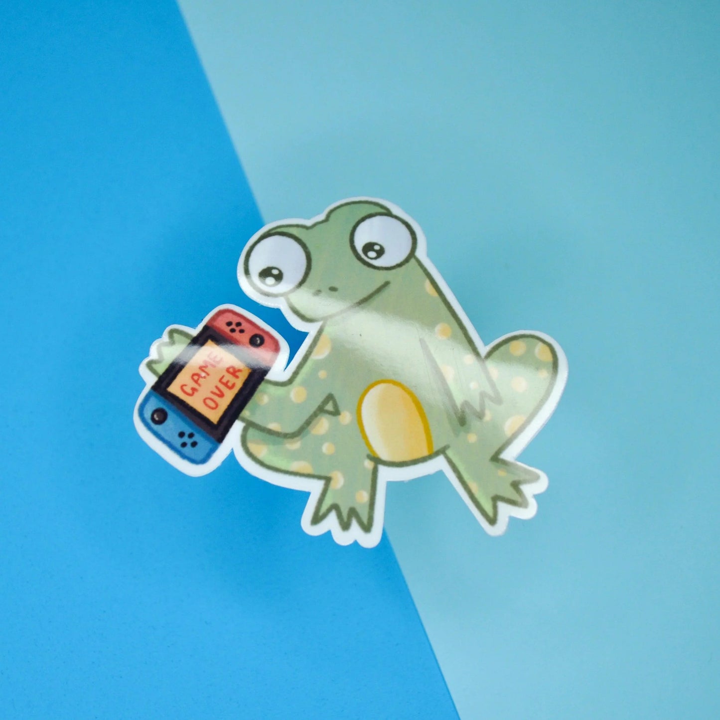 Gamer Frog Sticker - Arttay Designs