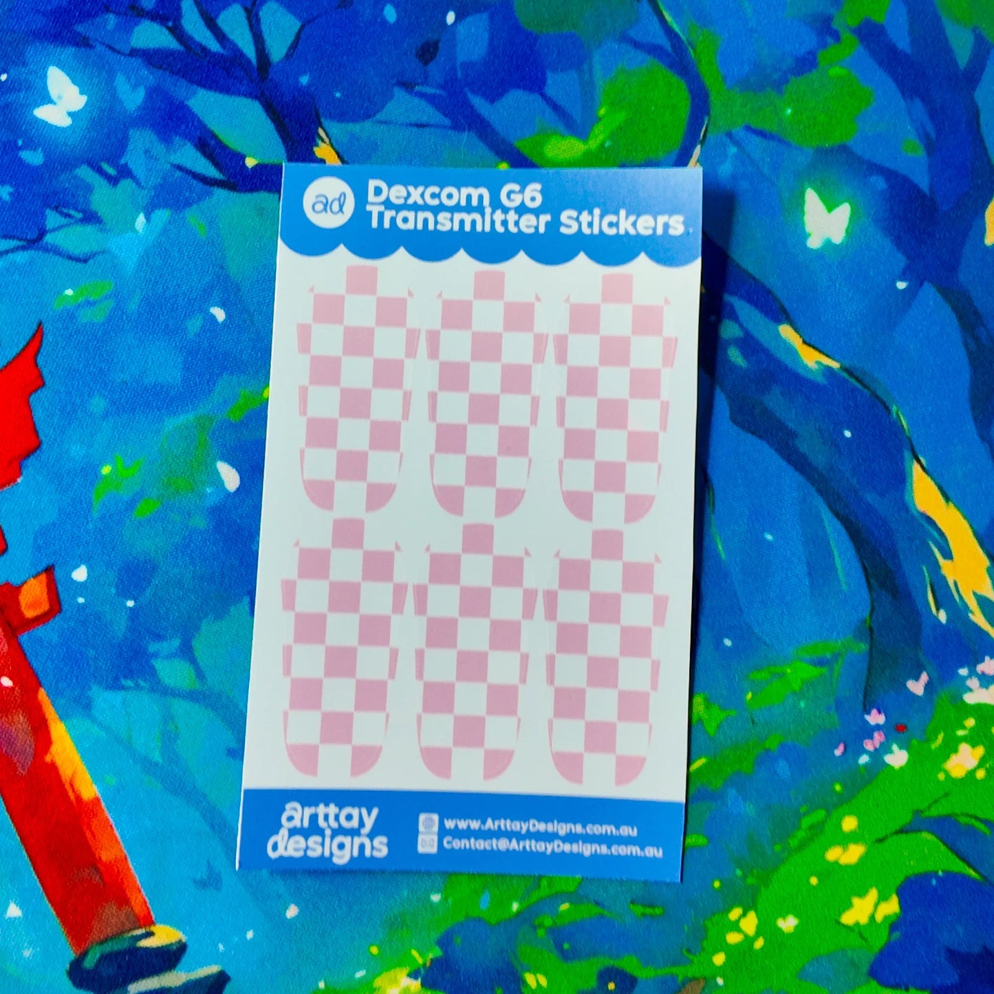 Trendy Dexcom G6 Transmitter Stickers - 6 Pack - Arttay Designs