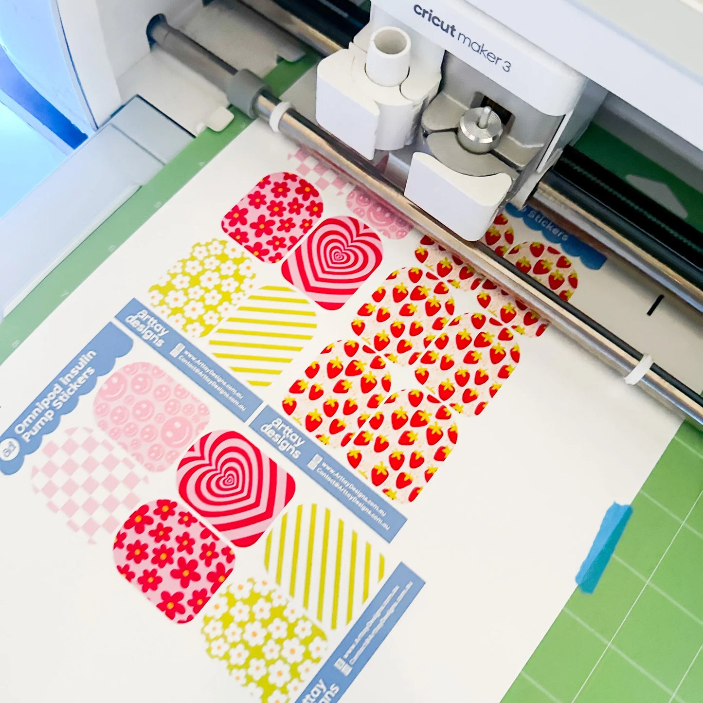 Trendy Omnipod Stickers - 6 Pack - Arttay Designs