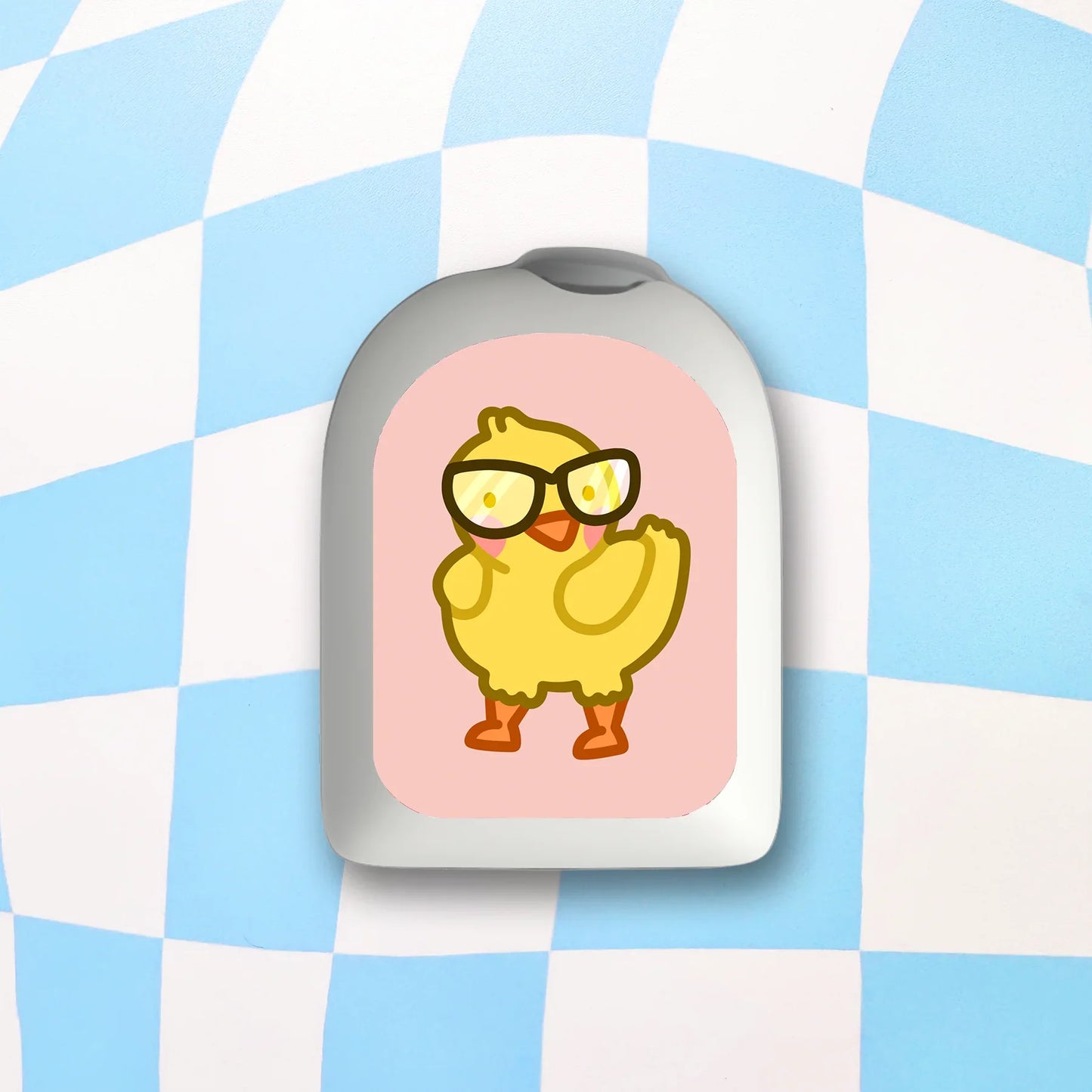 Duck with Glasses Diabetes Stickers - 6 Pack - Arttay Designs