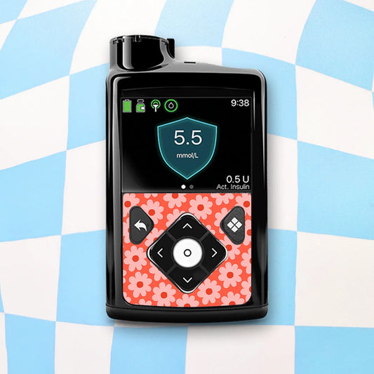 Flowers Medtronic MiniMed Device Stickers