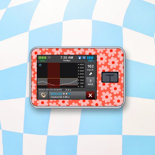 Flowers Tandem Tslim Device Stickers