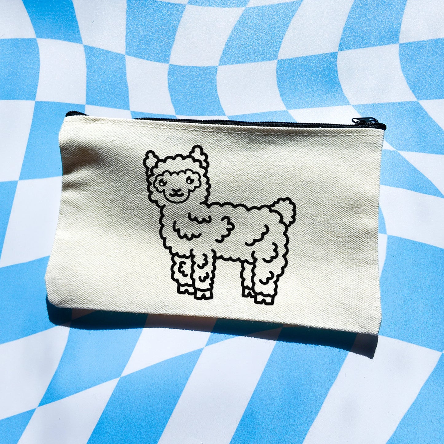 Fluffy Llama Pencil Case - Arttay Designs
