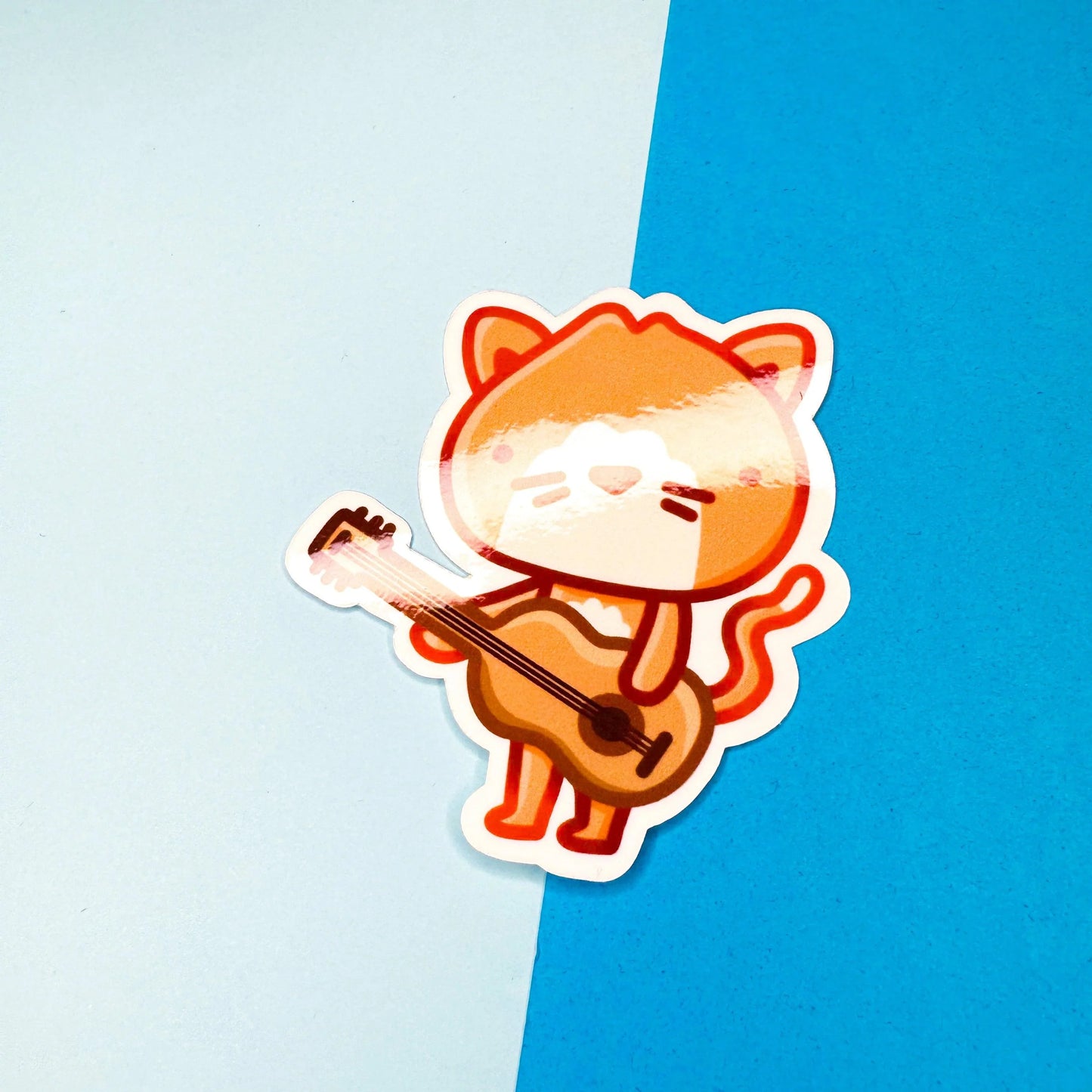Musical Cat Sticker - Arttay Designs