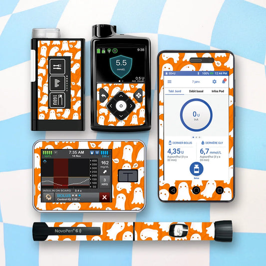 Ghosts Diabetes Device Stickers