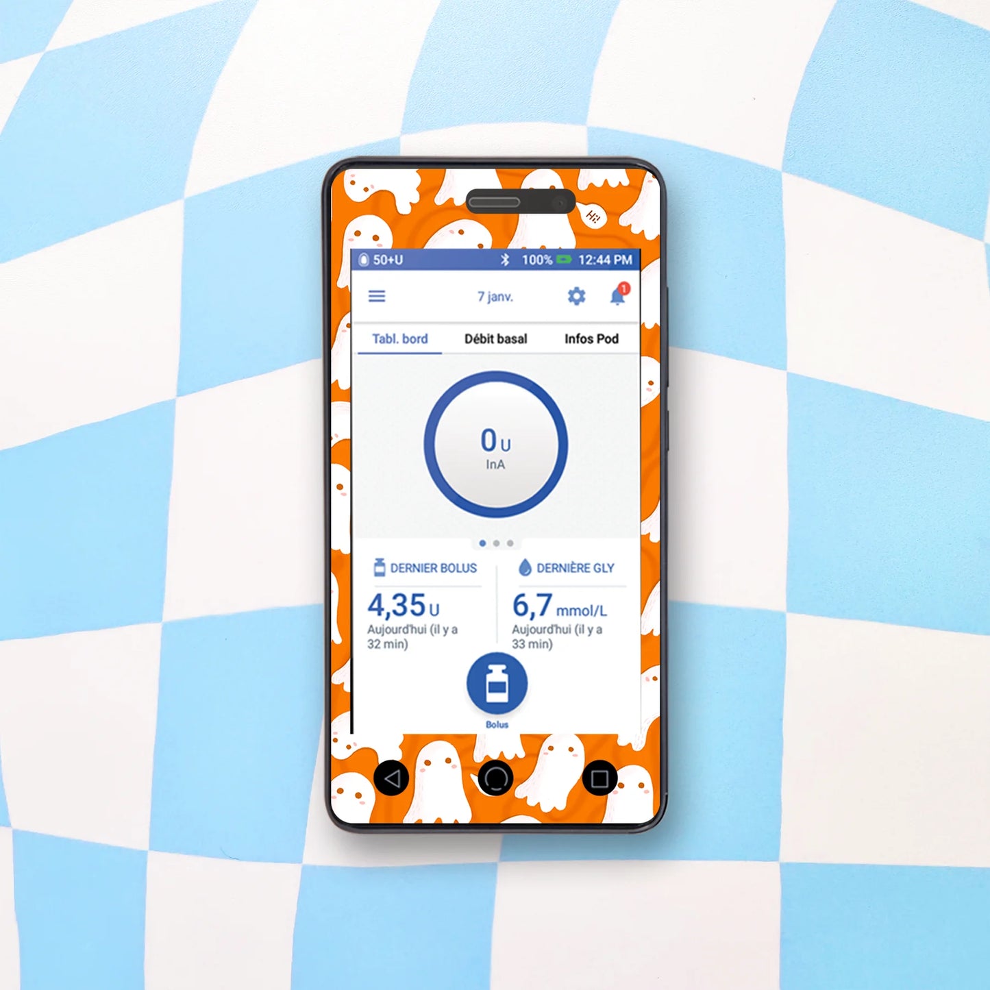 Ghosts Diabetes Device Stickers