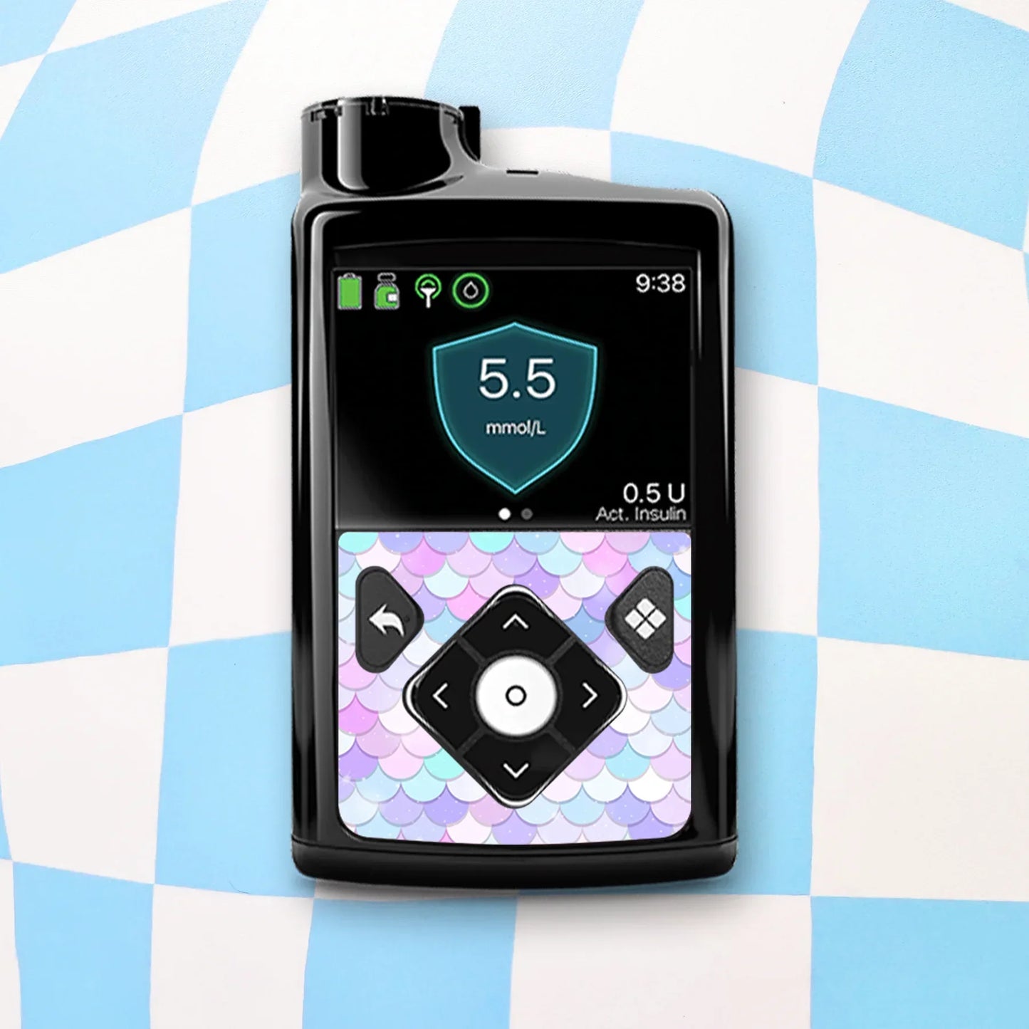 Mermaid Diabetes Device Stickers