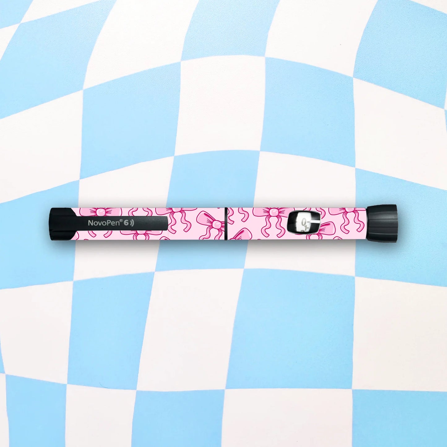 Pink Bow Diabetes Device Stickers