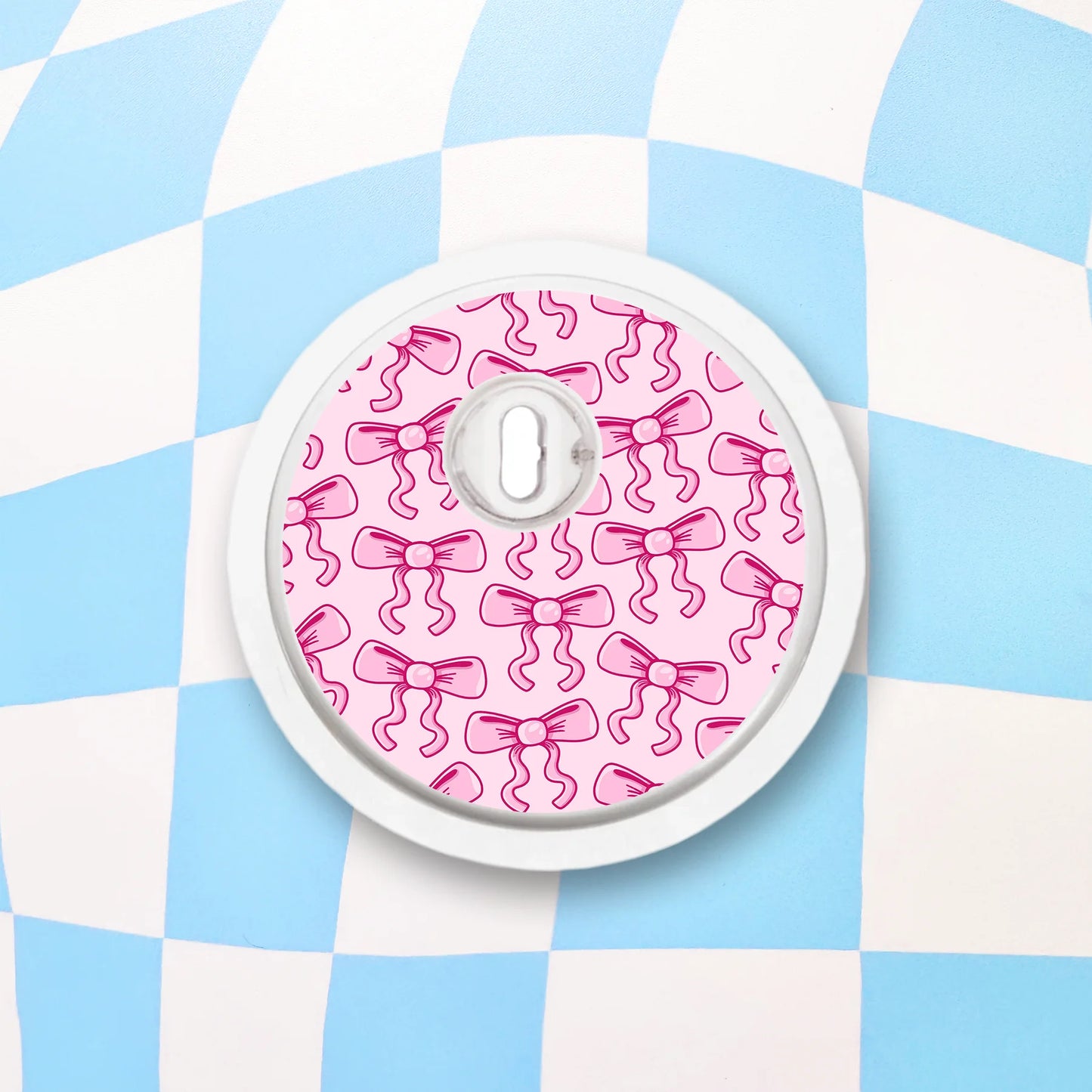 Pink Bow Diabetes Device Stickers