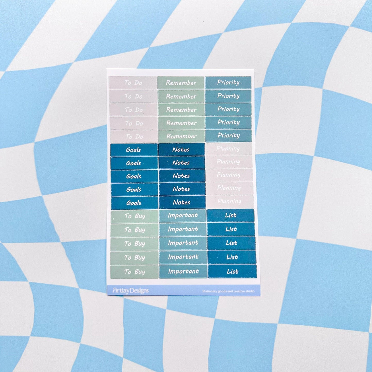 Planner Label Sticker Sheet - Arttay Designs
