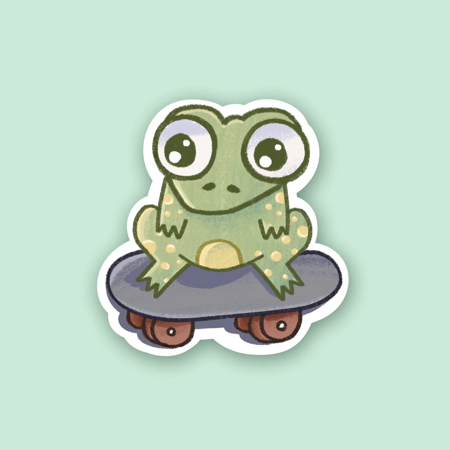 Skater Frog Sticker
