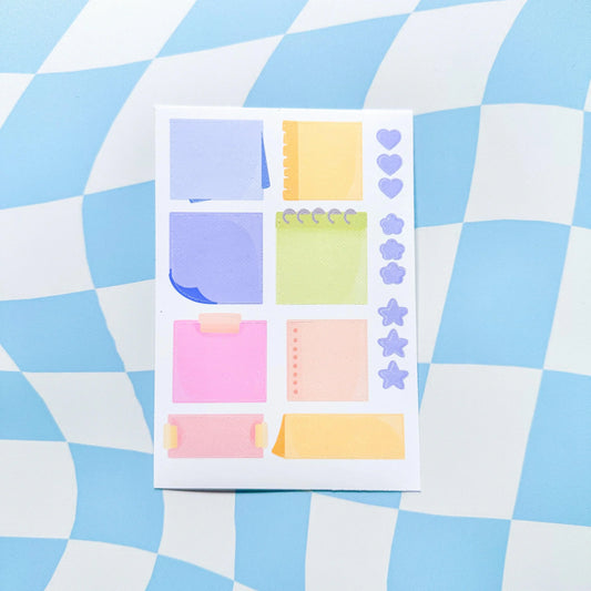 Sticky Note Sticker Sheet - Arttay Designs
