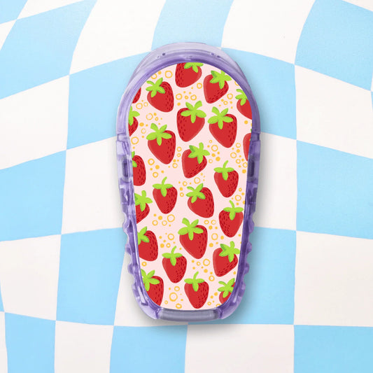 Strawberries Diabetes Stickers - 6 Pack - Arttay Designs