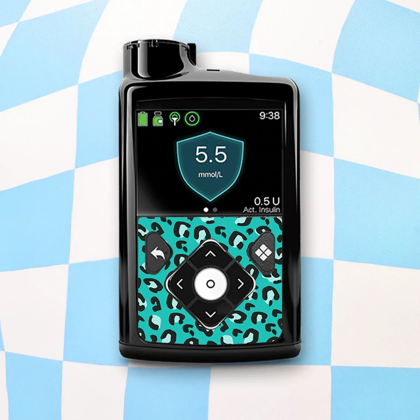 Leopard Print Diabetes Device Stickers