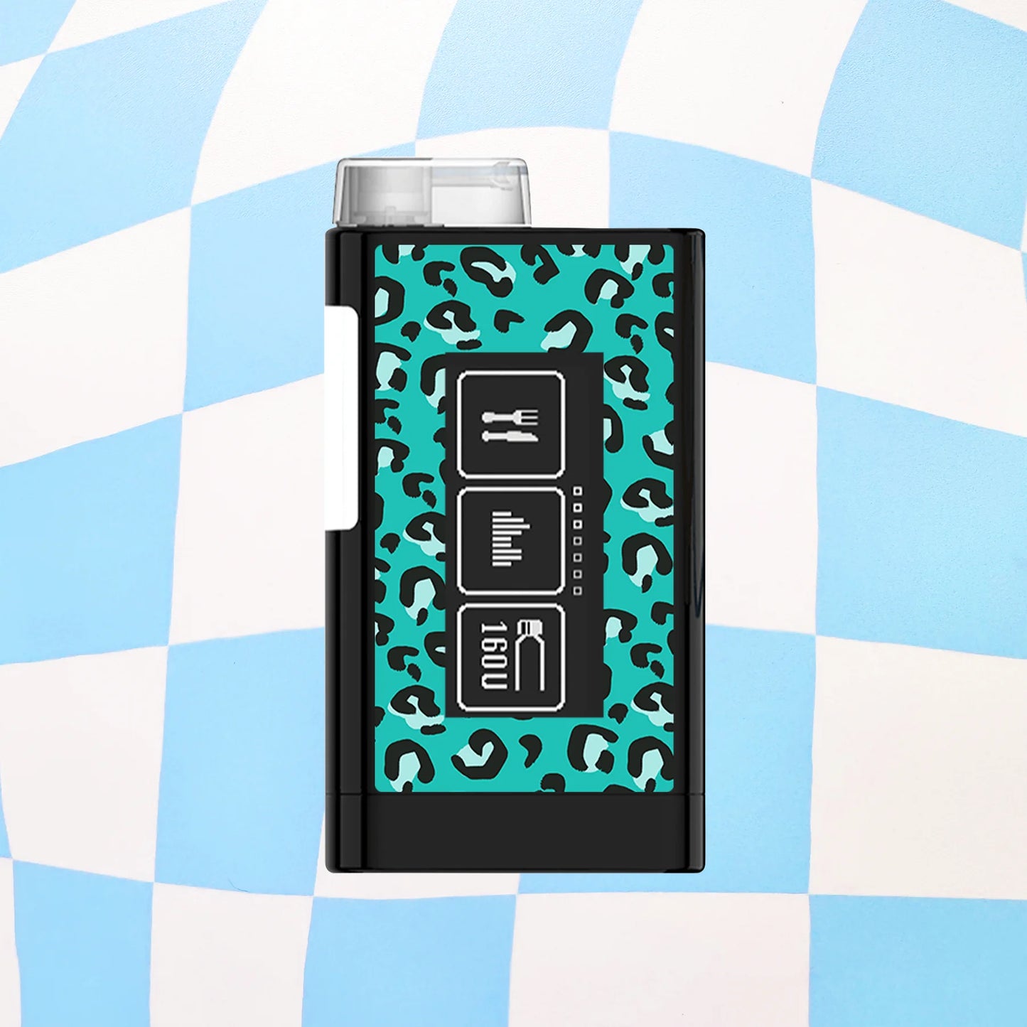 Leopard Print Diabetes Device Stickers