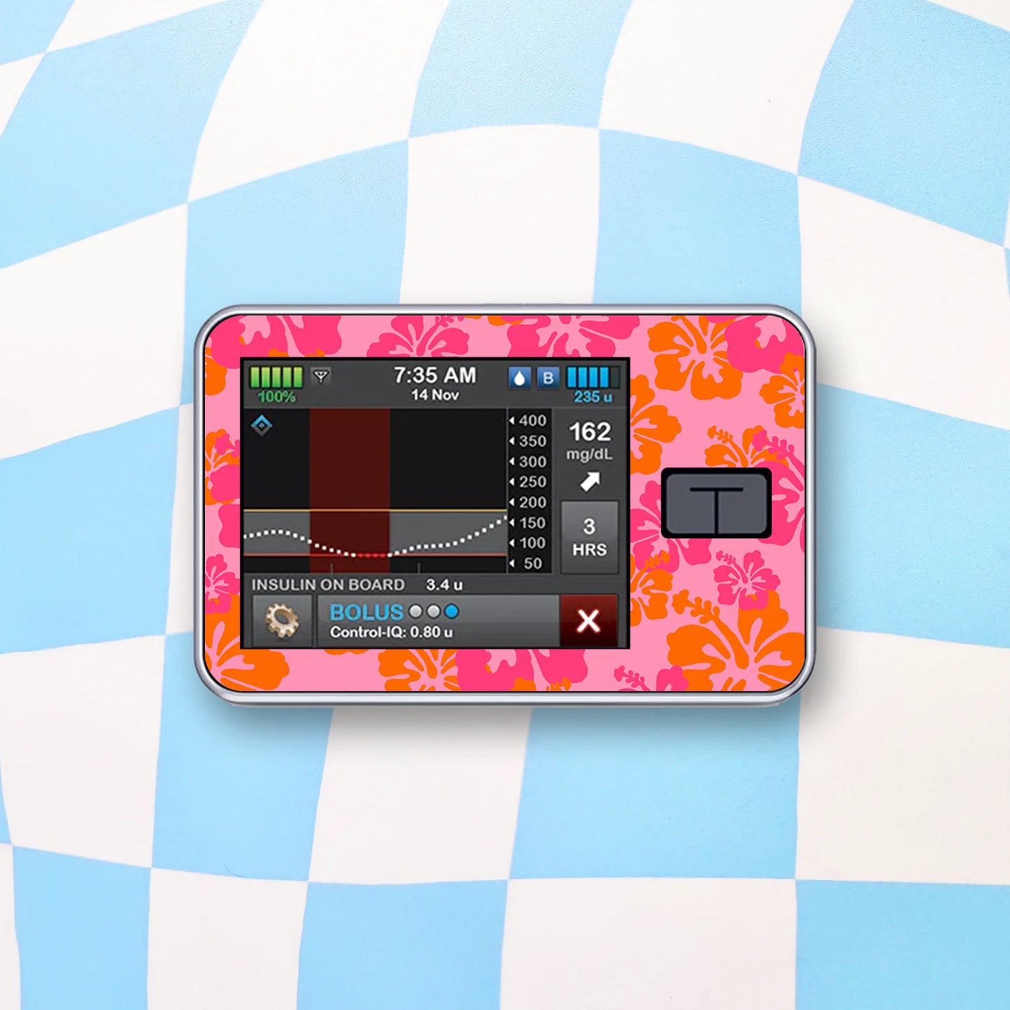 Tropical Flowers Device Stickers