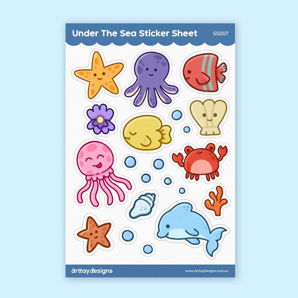 Under The Sea Sticker Sheet