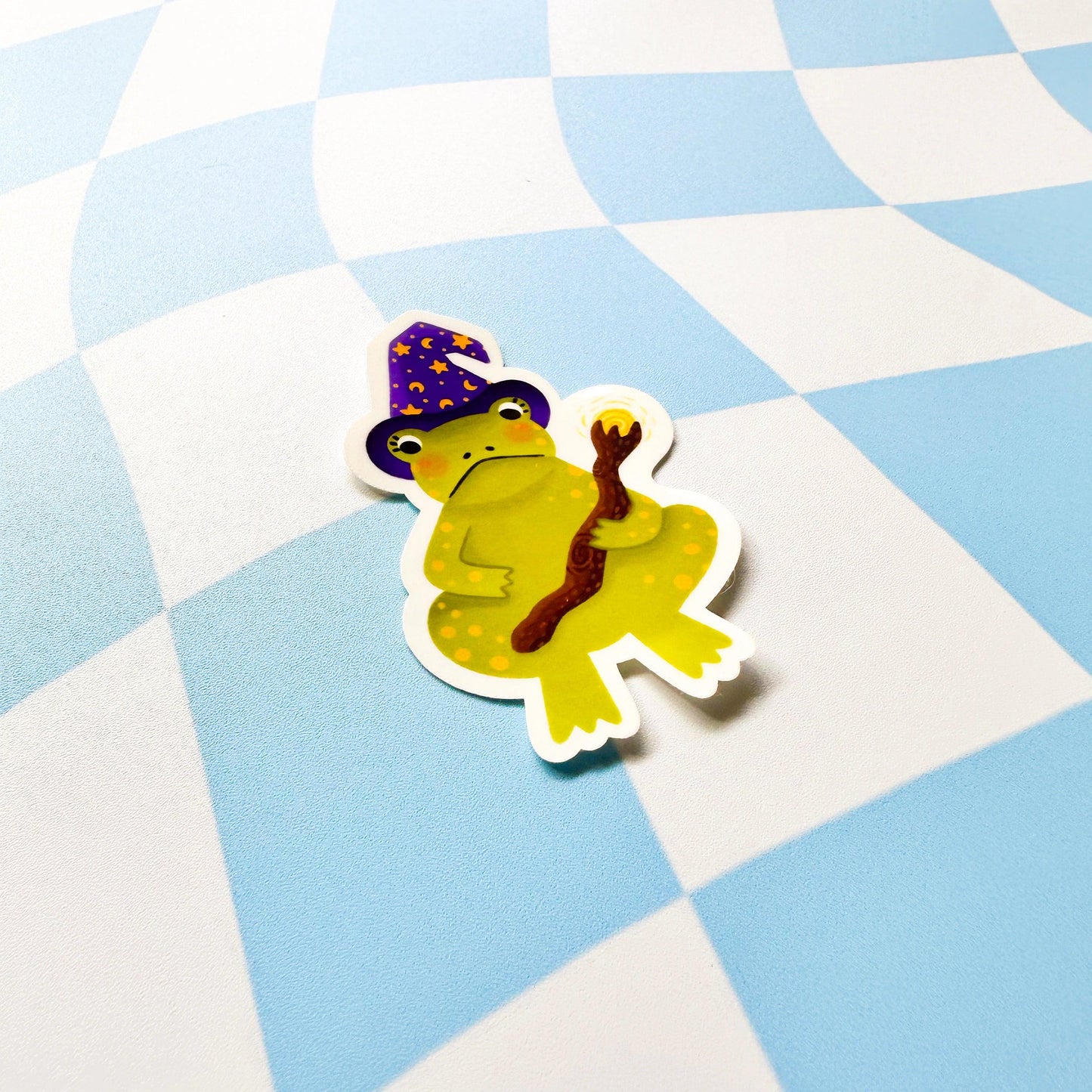 Wizard Frog Sticker - Arttay Designs