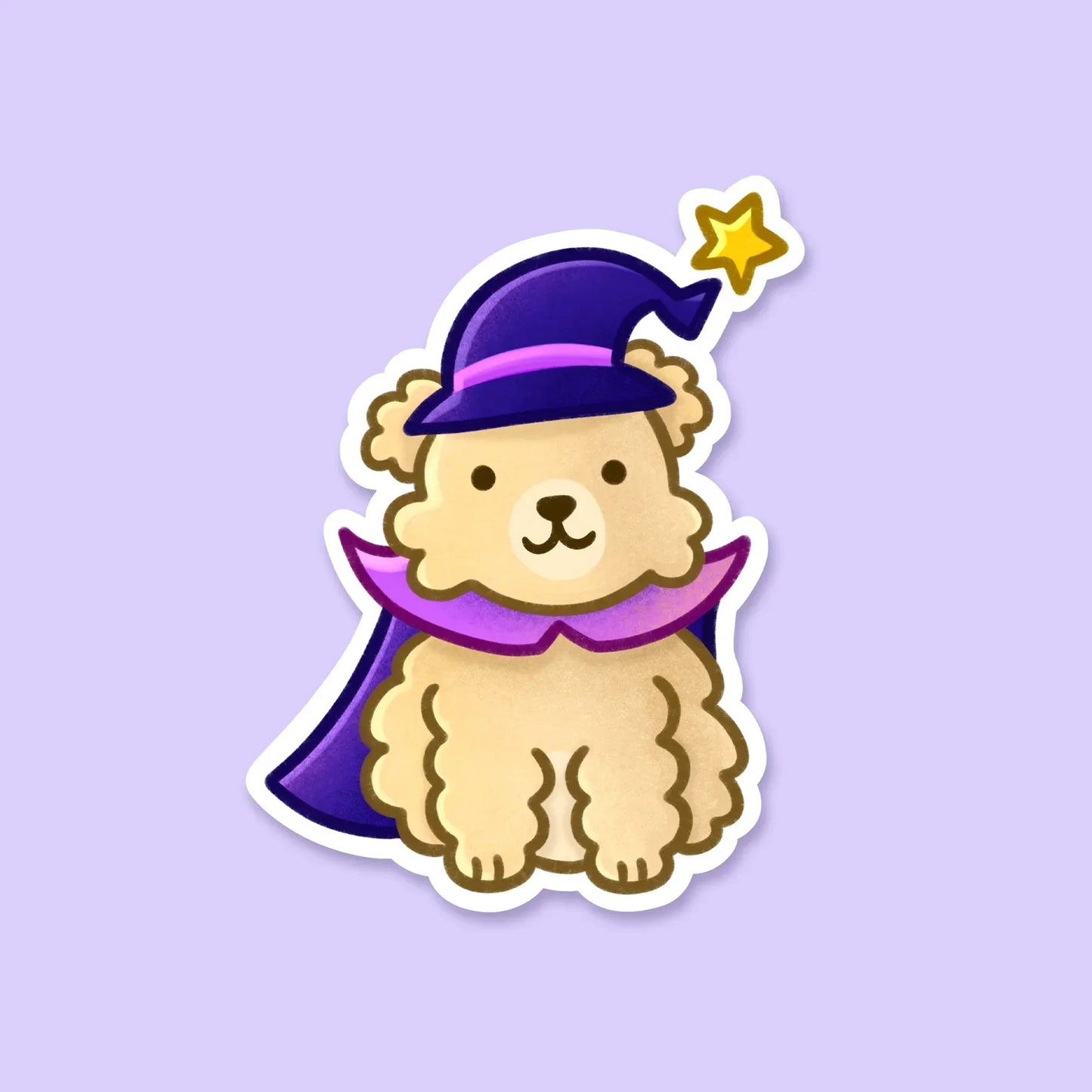Wizard Dog Sticker