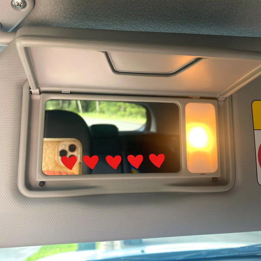 Row of Hearts Mirror Decal - Arttay Designs