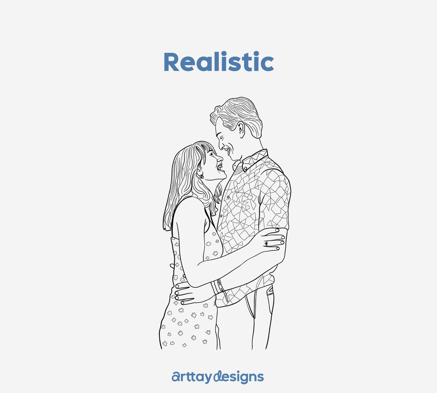 Custom Line Art Portrait