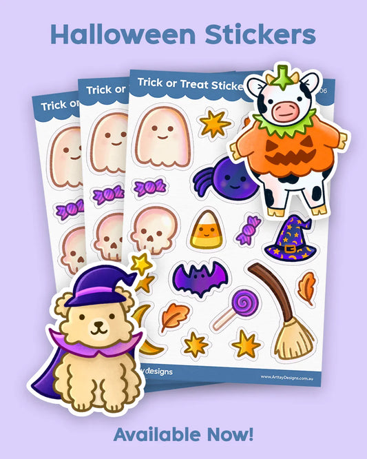 Our Halloween Sticker Collection: Spooky, Cute, and Perfect for October!