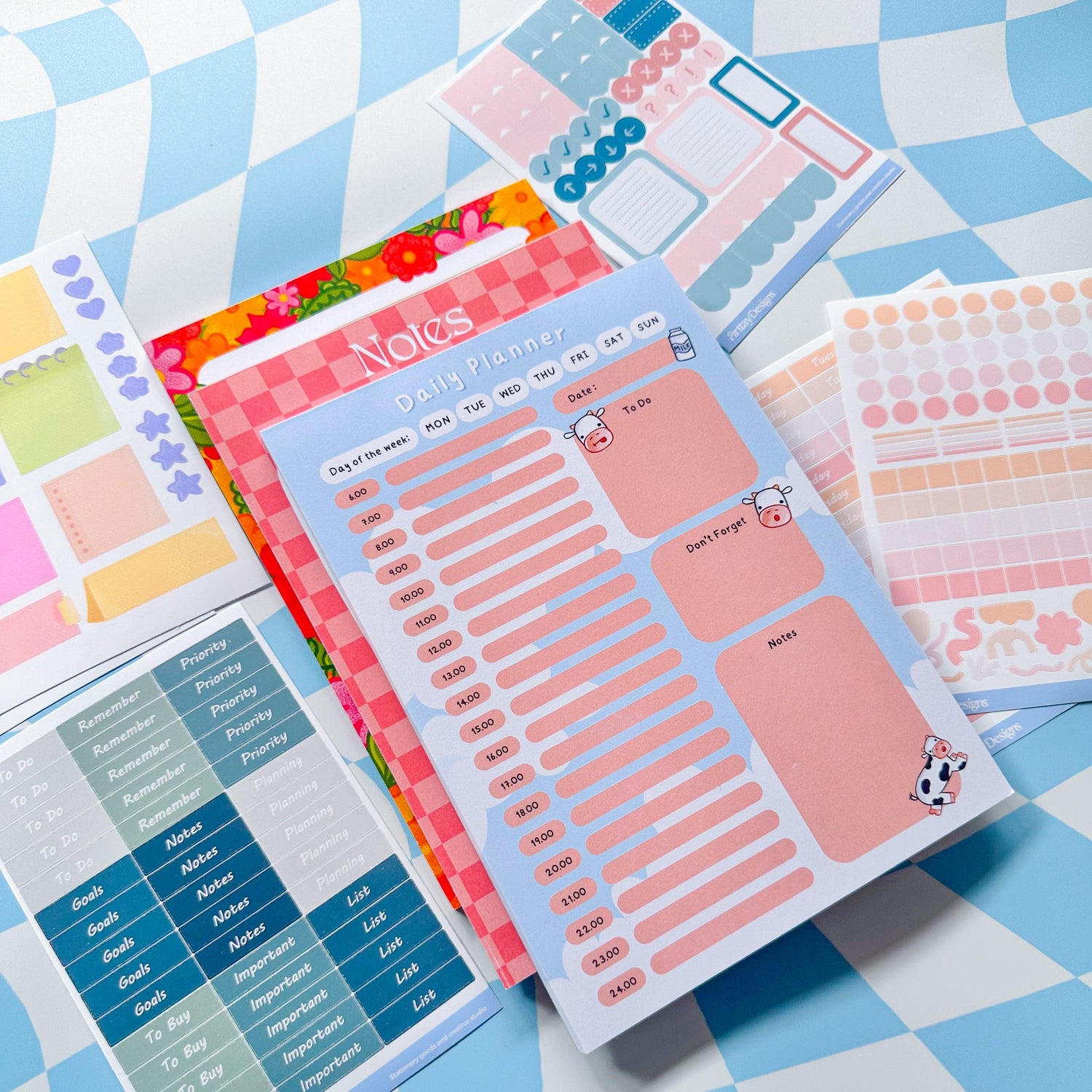 Notepads & Planner Stickers - Arttay Designs