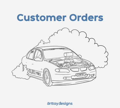 Custom Car Drawing