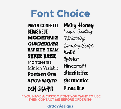 Custom Username Vinyl Decal Sticker