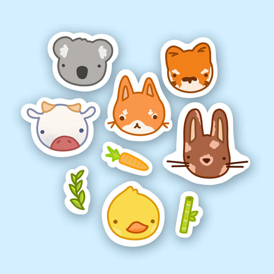 Cute Animal Sticker Set