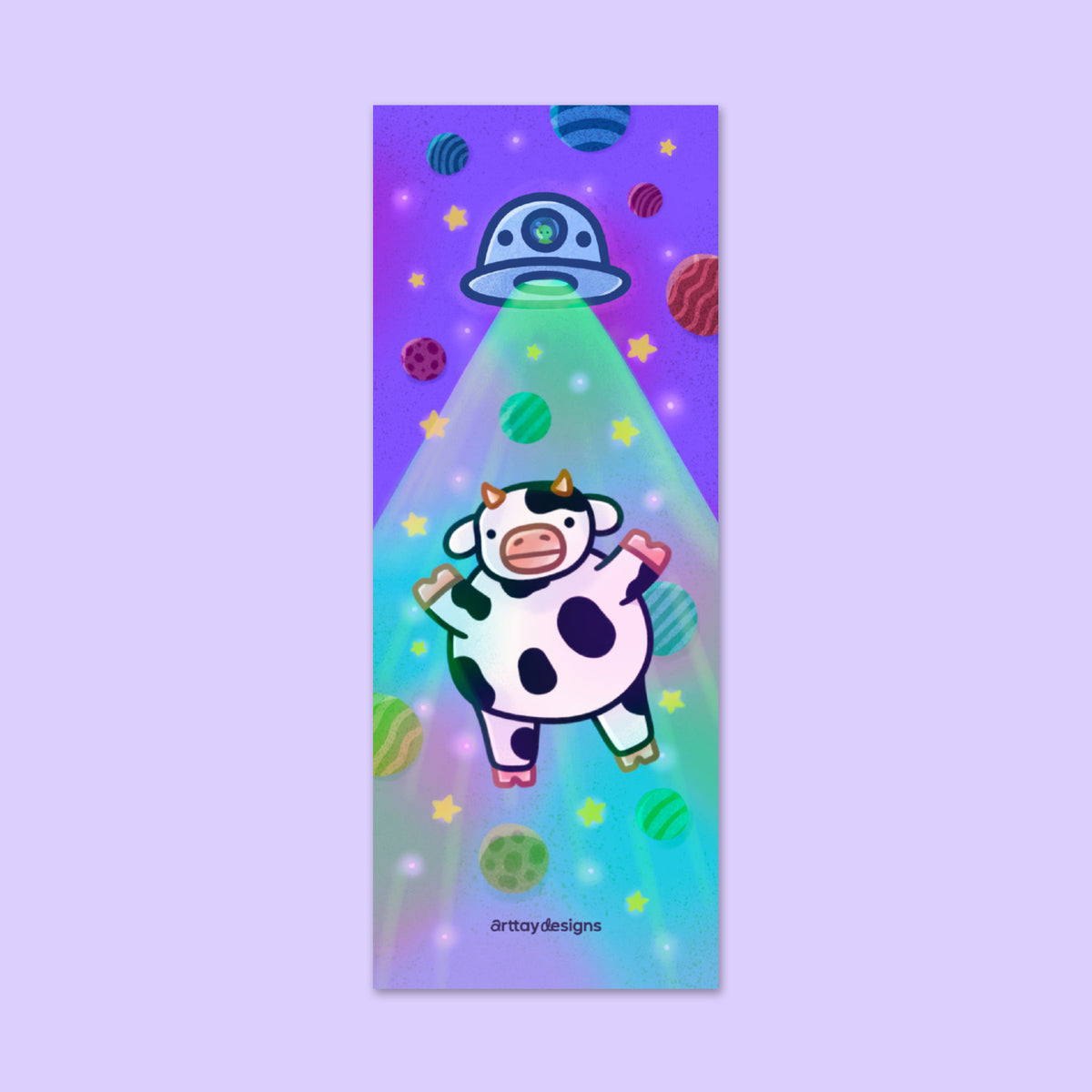 Galaxy Cow Bookmark